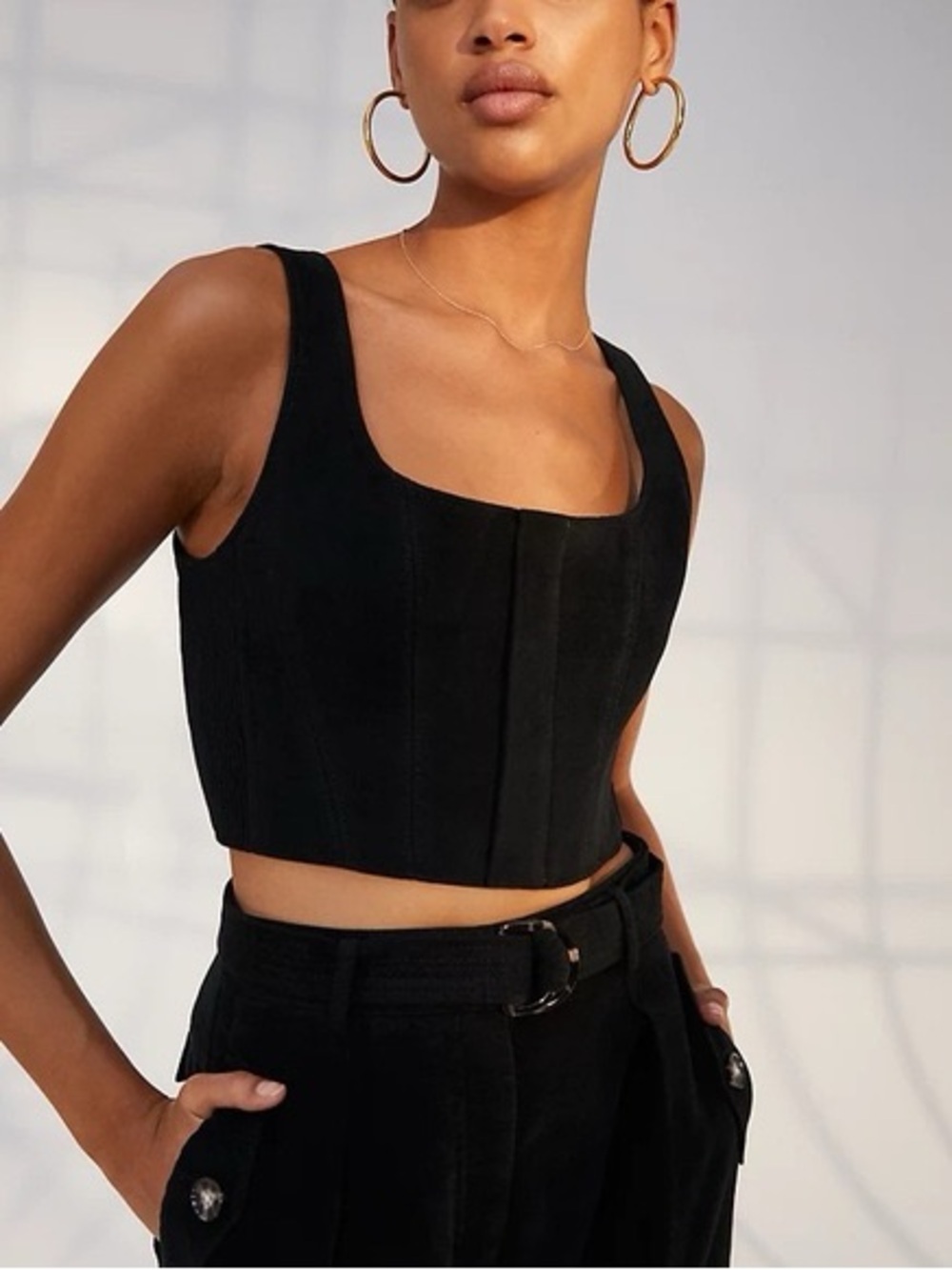 NWT Babaton Kates Corset Crop Top - Small